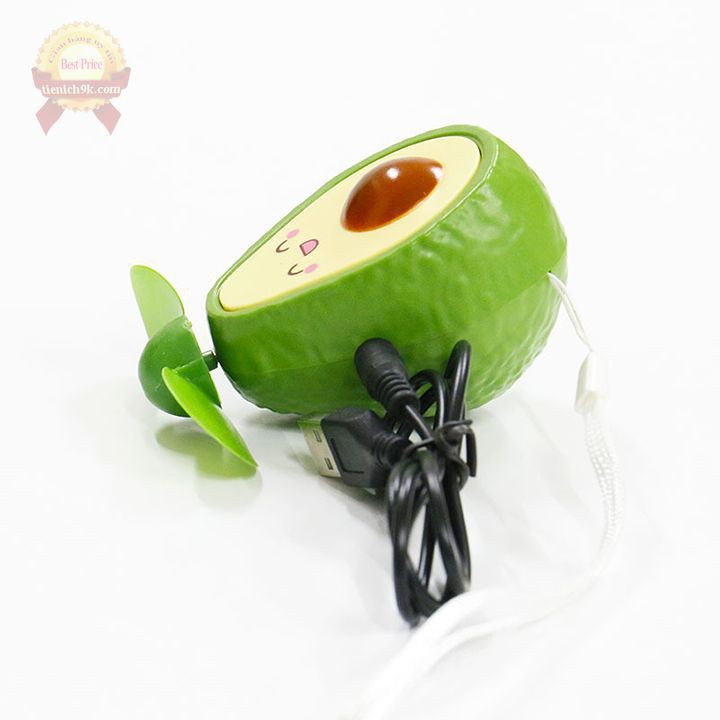Quạt tiện ích mini cầm tay hình trái bơ cực dễ thương - Casealpha
