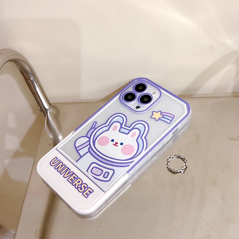 Ốp Điện Thoại Có Giá Đỡ Hình Thỏ Hoạt Hình Cho iphone12 / 13 / 14 11Promax 11 / 6 / 7 / 8