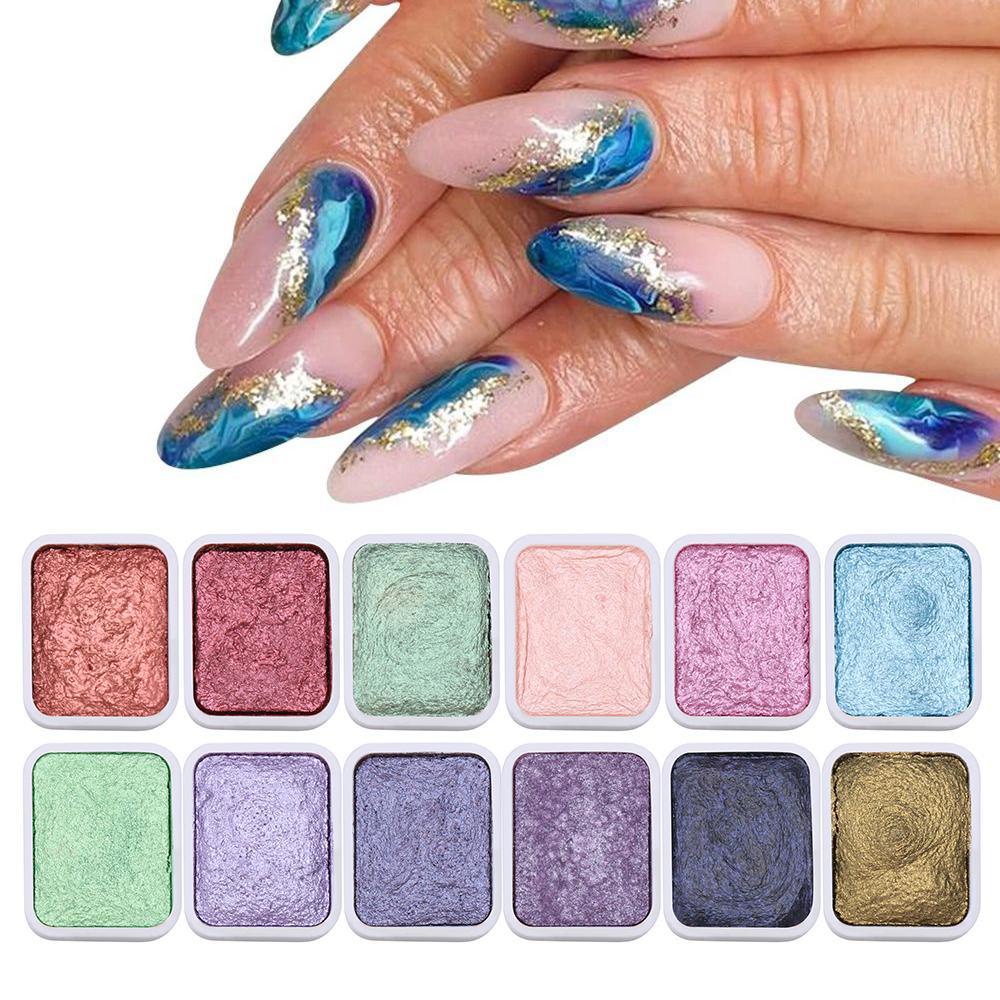 1 Hộp Màu Nước Trang Trí Móng Tay Nghệ Thuật