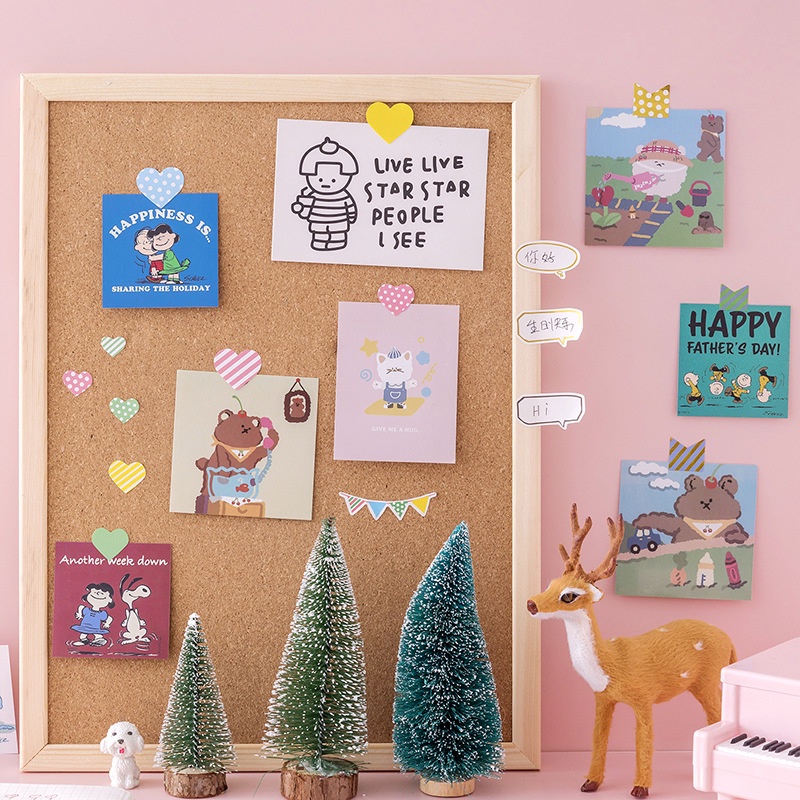 1 Miếng Dán Trang Trí Sổ Tay Hình Hoạt Hình Dễ Thương Chống Thấm Nước