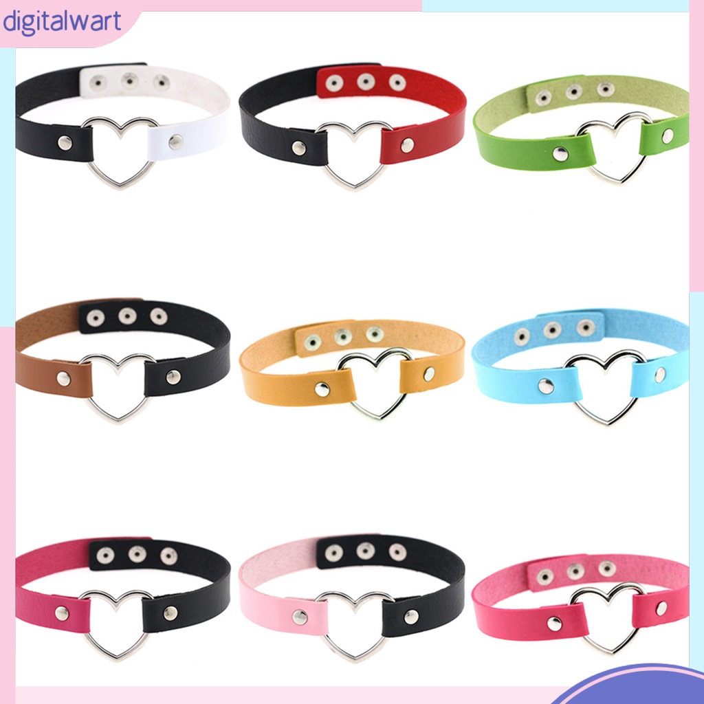 Vòng Cổ Choker Thiết Kế Hợp Kim Phối Da Giả Phong Cách Punk Thời Trang Cho Phụ Nữ