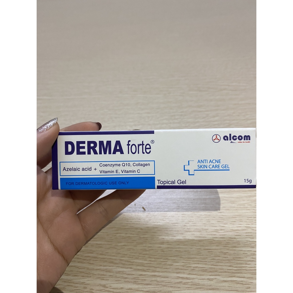 Gel Ngừa Mụn Derma Forte 15g - Giảm Vết Thâm, Làm Sạch Da, Sáng Da