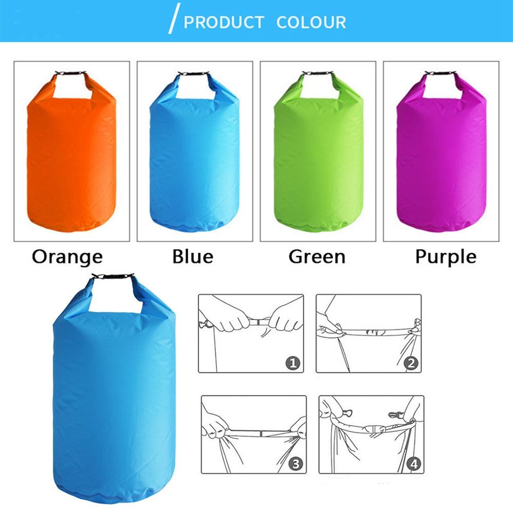 Túi khô đựng đồ chống nước 4 màu 5L 10L 20L cao cấp