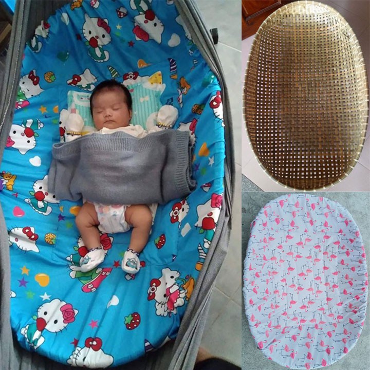 Nôi tre kèm Nệm lót nôi cho bé nằm võng chống cong lưng | BigBuy360 - bigbuy360.vn