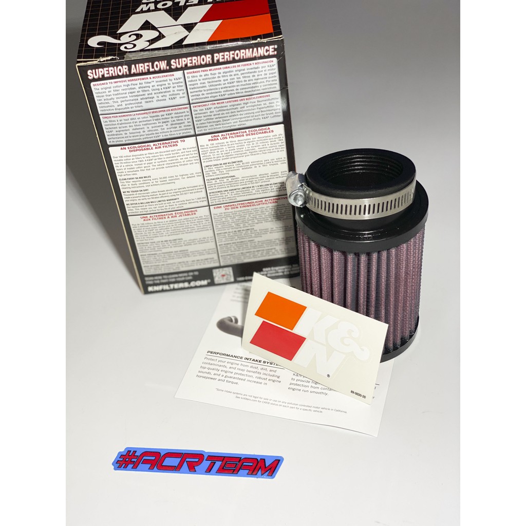 Lọc Gió Trụ KN 1280 - Satria Fi, Raider Fi, GSX 150R - Chính Hãng nhập từ Mỹ