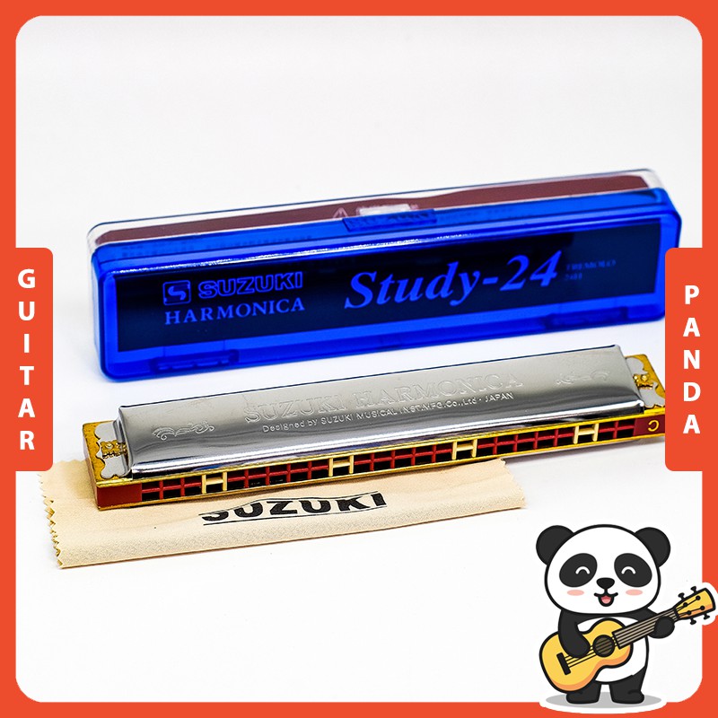 Kèn Harmonica Tremolo Suzuki Study 24 Key C Phiên Bản Cao Cấp 2021 Guitar Panda