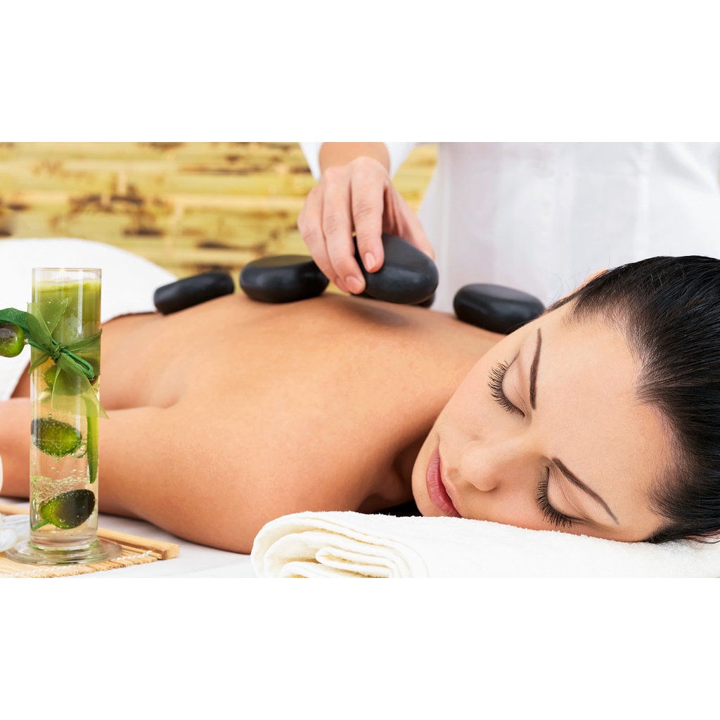 Đá Nóng Massage Body, giảm  nhức mỏi, thư giãn dùng trong spa, thẩm mỹ viện