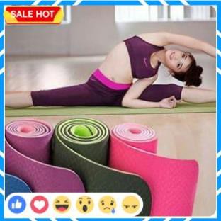 Thảm Tập Yoga, Tập Gym, Tập Thể Dục Tại Nhà TPE Đài Loan Cao Cấp, Chống Trơn Trượt, Êm Ái Khi Sử Dụng