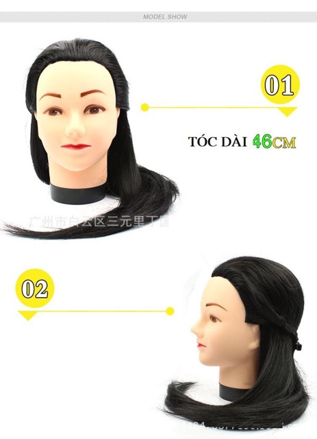 Đầu canh học làm tóc - manocanh tóc giả