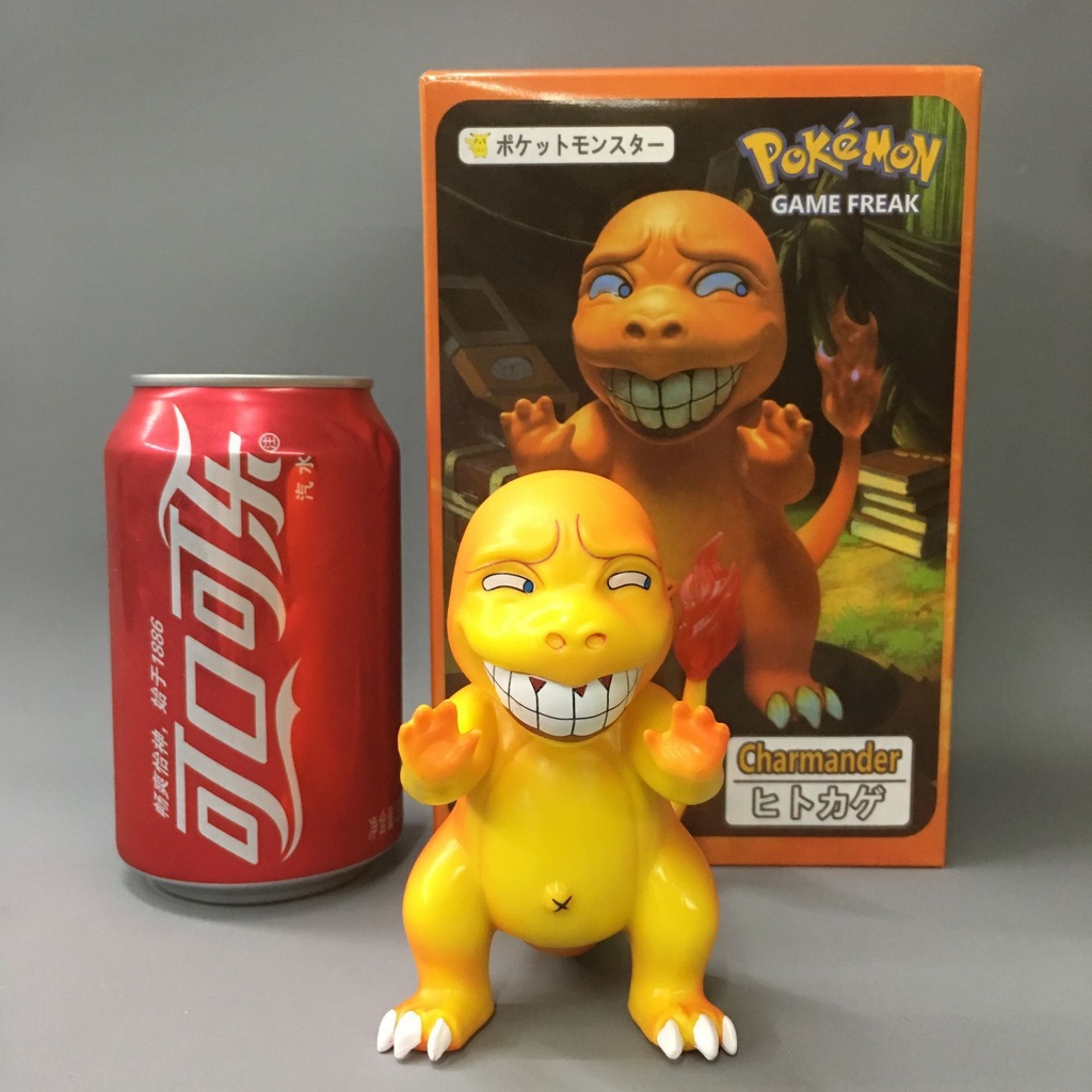 Mô hình nhân vật pokemon Pikachu Charmander Squirtle Gangar Bulbasaur mặt bựa
