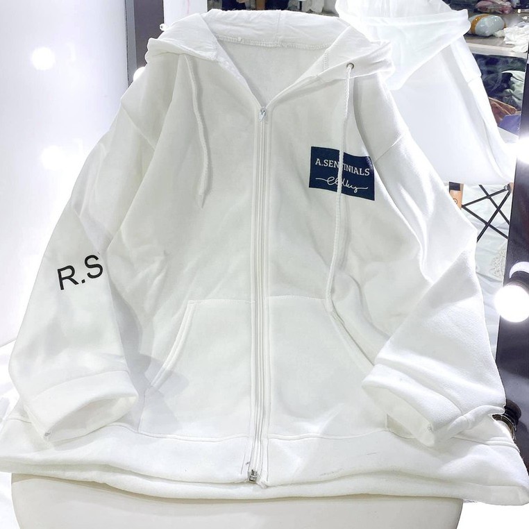 Áo khoác nỉ form rộng có khóa kéo unisex cao cấp chất nỉ bông dày dặn mặc cặp nam nữ phù hợp