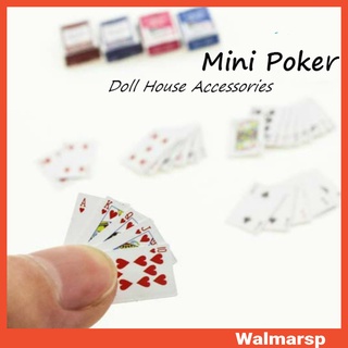 Bộ bài Poker mini tỉ lệ 1 : 12 cho nhà búp bê