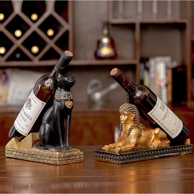 Tượng Decor cao cấp MÈO THẦN AI CẬP trang trí phòng khách sang trọng, đẳng cấp, Hàng nhập khẩu tinh xảo Size Lớn