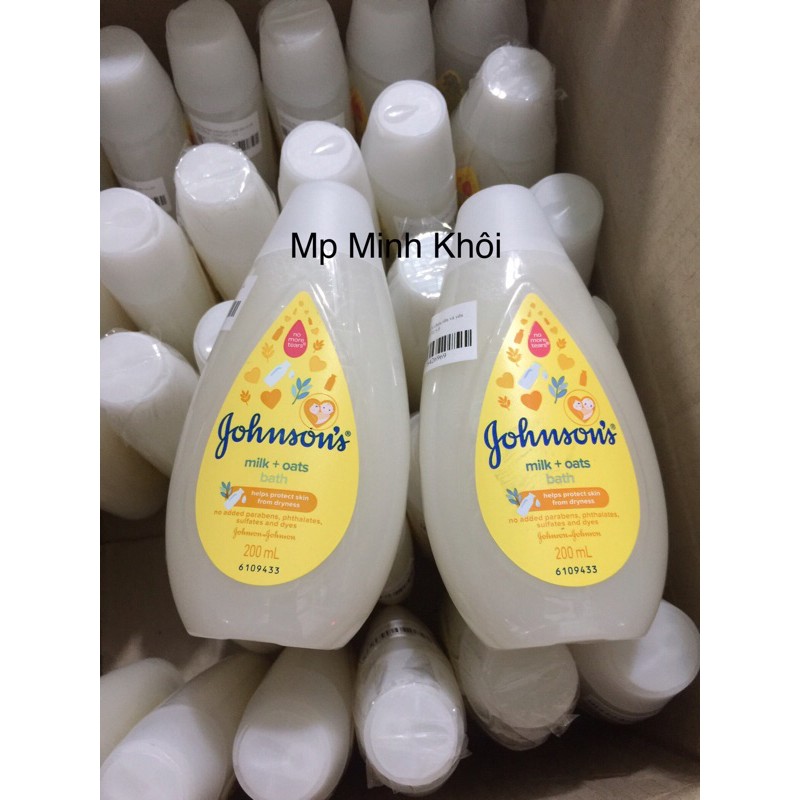 Sữa tắm chứa sữa gạo johnson’s 200ml ( dành cho người lớn và bé)