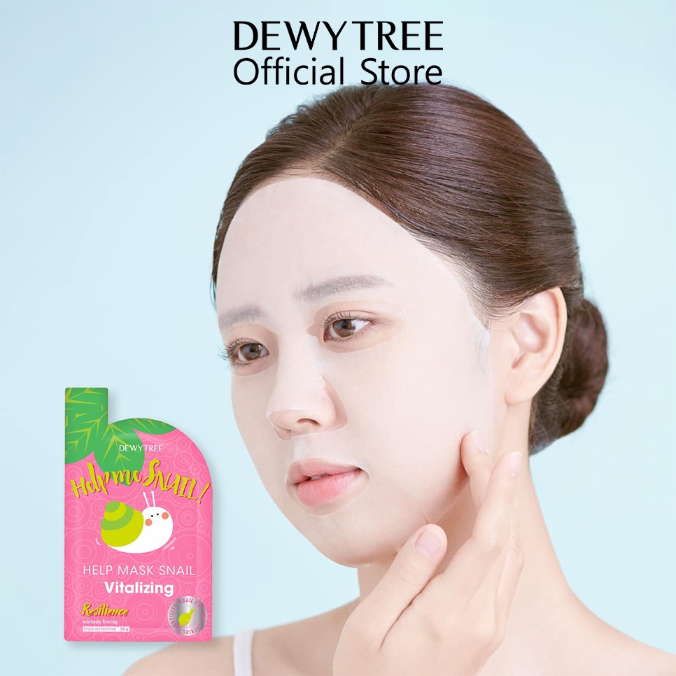 Mặt Nạ Ốc Sên Dưỡng Trắng Da Cấp Ẩm Và Ngăn Ngừa Lão Hóa Dewytree Help Mask Snail Vitalizing 25g (1 Miếng)