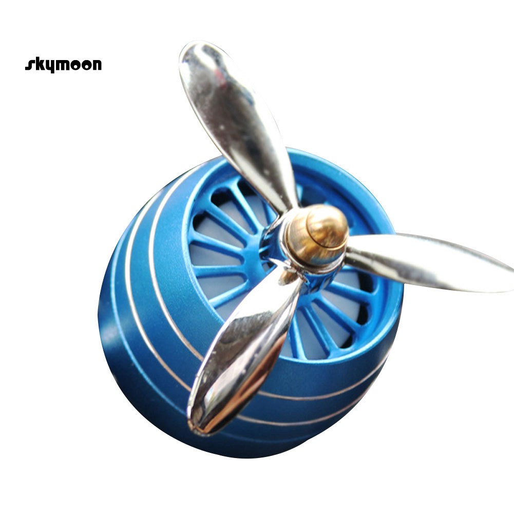 Phụ kiện kẹp lan toả nước hoa có quạt và đèn led dành cho xe hơi