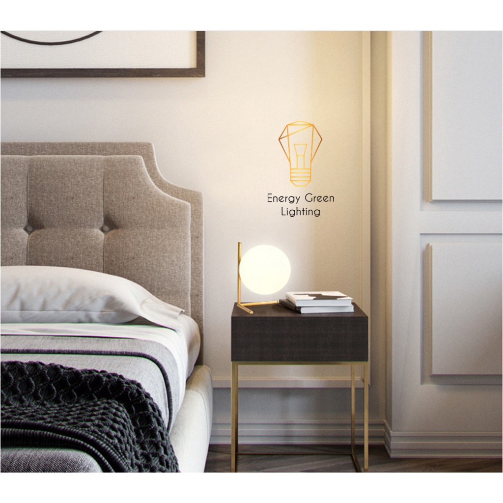 Đèn Để Bàn Trang Trí Hình Mặt Trăng Energy Green Lighting  8010-1 - Kiểu Dáng Sang Trọng - Đã Bao Gồm Bóng Led