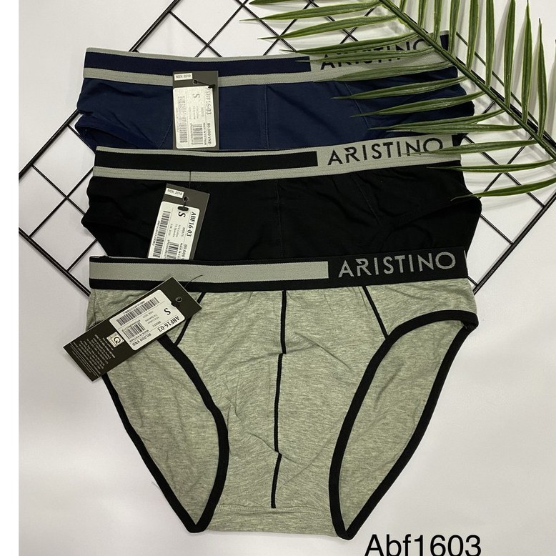 Quần lót nam, sịp Tam Giác nam [CHÍNH HÃNG ARISTINO] 100% cotton mềm mịn,kháng khẩu, khử mùi bảo vệ sức khỏe - ABF16-03