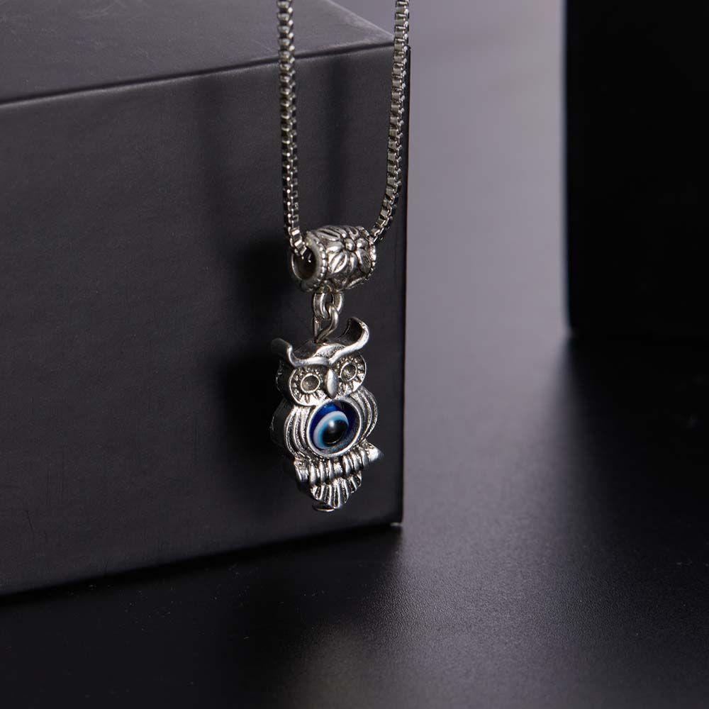 MXGOODS Vòng cổ Kim Loại Mặt Kính Xanh Hình Bàn Tay Phong Cách Punk Hip Hop Sáng Tạo Thời Trang Unisex