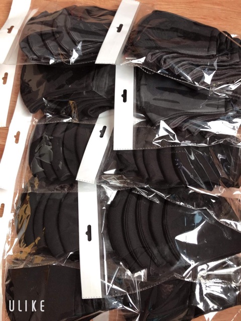 Combo 5 khẩu trang vải đen cool ngầu