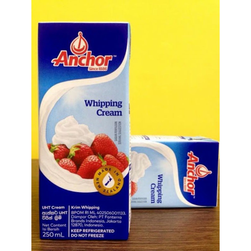 (Date mới nhất) Kem tươi Whipping Cream Anchor 250ml ,1 lít