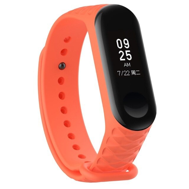 Dây Đeo Vòng Đeo Tay Thông Minh Xiaomi Mi Band 3 / Mi Band 4 Vân Kim Cương Diamond