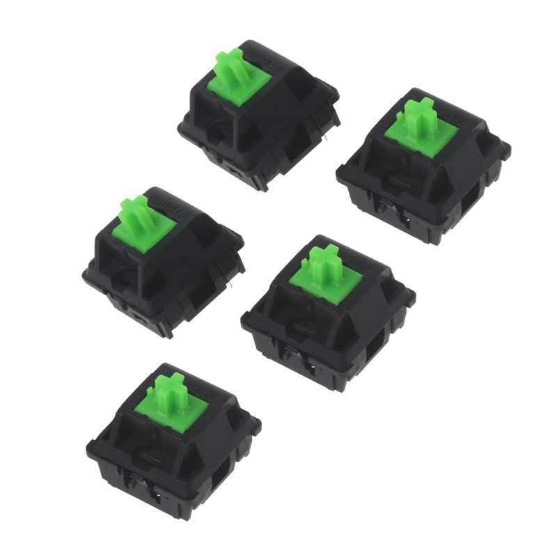 RUN♡ 5Pcs Greetech Green Switches Axis for Razer Gaming Mechanical Keyboard for Cherry MX