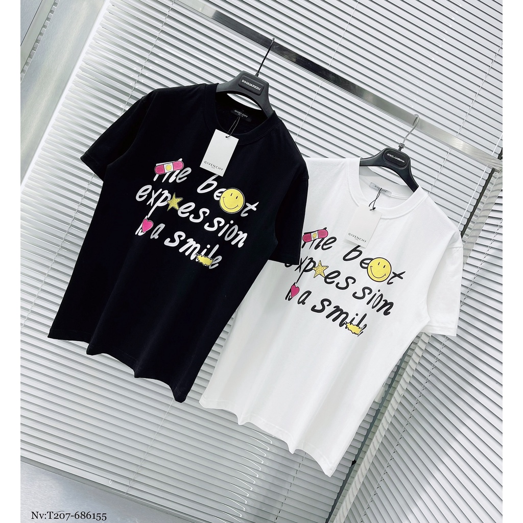 Áo Phông Nam Given.chy Phối Họa Tiết Hình In Gấu Sau Lưng - Áo Thun Nam Nữ Given.chy Chất Cotton Mát mịn DT FASHION MENW