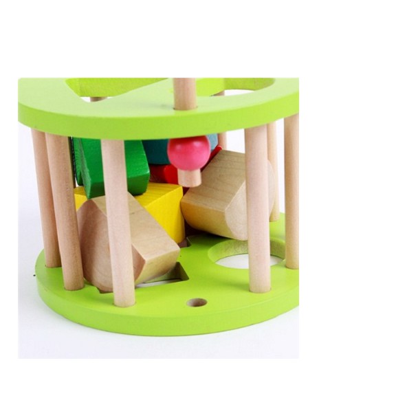 Xe vịt thả hình - Đồ chơi gỗ giáo dục an toàn cho bé