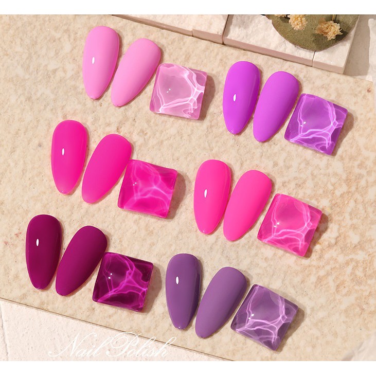 Sơn gel AS - màu hồng tím mã VL