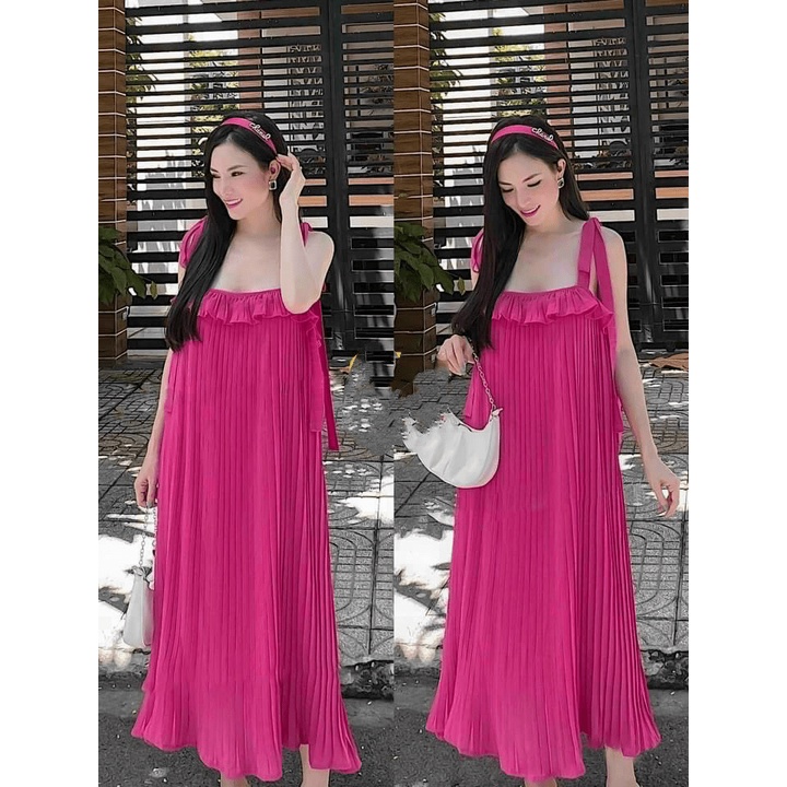 (HCM) ĐẦM MAXI DÀI SUÔNG QUA GỐI SANG CHẢNH THỜI TRANG THIẾT KẾ HÀN QUỐC SIÊU XINH CHO CÁC CHỊ EM  HOT NHÂT