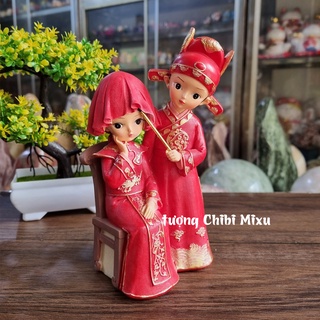 Cặp Tân Lang - Tân Nương mẫu Vén Rèm E Thẹn