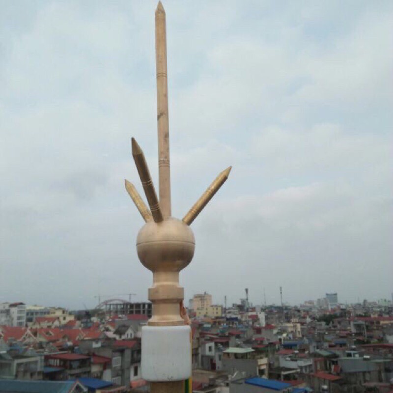 Kim thu sét bằng đồng vàng EVN