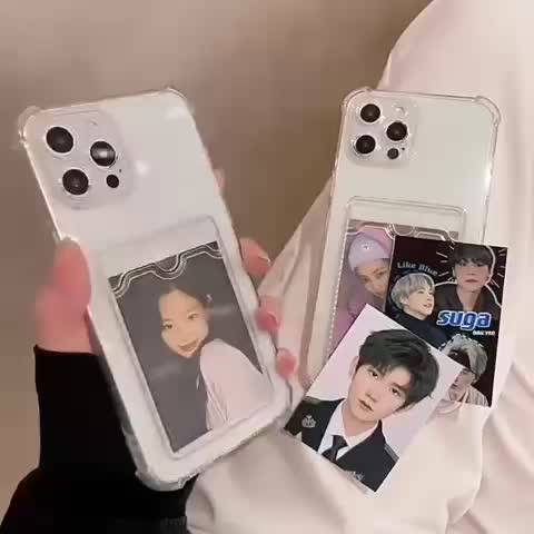 Ốp lưng iphone chống sốc trong suốt chống bẩn kèm ngăn túi ví cài thẻ atm ảnh 7plus x xsmax 11 12 13 14 pro max promax | BigBuy360 - bigbuy360.vn