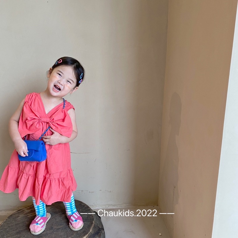 Váy đuôi cá nơ bản to cho bé gái