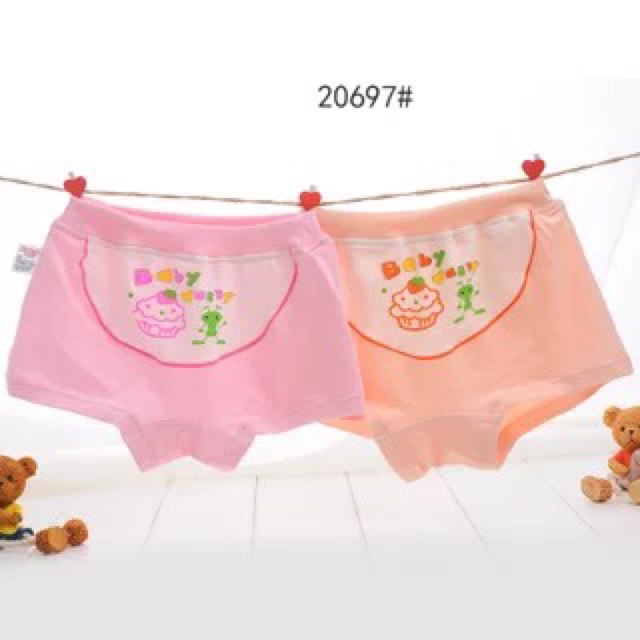 SET 2- QUẦN LÓT BÉ GÁI 100% COTTON SIÊU ĐẸP