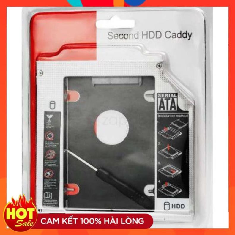 [Chính hãng]Caddy Bay HDD SSD SATA 3 9.5mm/12.7mm - Khay Ổ Cứng Thứ 2 cho Laptop