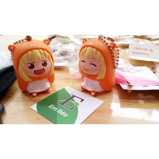 Móc khóa búp bê chibi quàng khăn đỏ siu cute