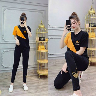 Đồ bộ nữ set bộ dài thun thêu đồ bộ mặc nhà đẹp