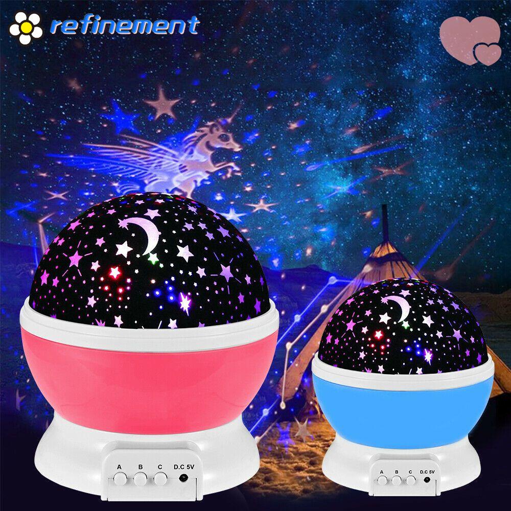 Đèn ngủ LED hình ngôi sao và mặt trăng nhiều màu lãng mạn trang trí phòng ngủ cho trẻ em