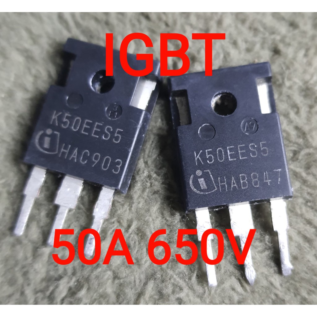 2 Chiếc K50EEH5 50A 650V IGBT Tần Số Cao Cho Chuyển Đổi-Tạo Tủ-Tương Ngược Tay Thứ Hai Tháo Lắp