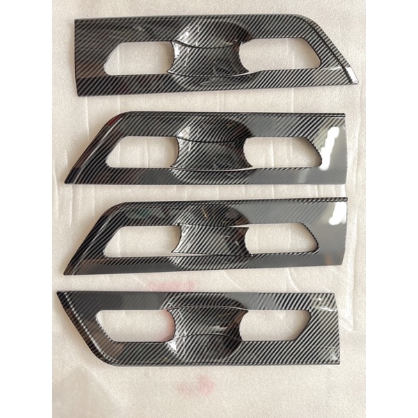 Ốp hõm cửa Ốp chén cửa xe Kia Carnival 2022 2023 Carbon fiber KA4