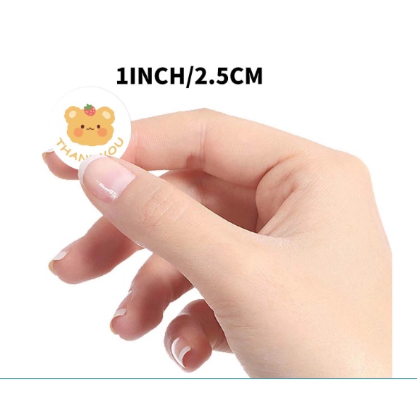 Set 500 Miếng Dán Hình Gấu Dễ Thương Trang Trí Sổ Tay/Nhật Ký DIY Washi Tape - MyNa Mart