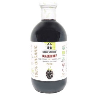 Nước ép hữu cơ vị mâm xôi đen Blackberry - Georgia's Natural - 750ml
