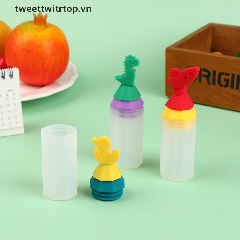 Bình Đựng Nước Sốt / Cà Chua Mini 20ML Bằng Silicon Dùng Để Làm Salad / Thức Ăn