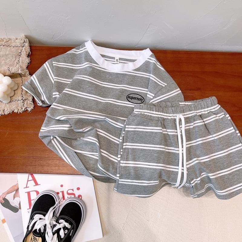 Bộ Cộc Tay Quần Ngố Super Chất Vải Cotton Thoáng Mát Cho Bé Trai Bé Gái Từ 6Kg Đến 32Kg Thời Trang Trẻ Em Tin Store