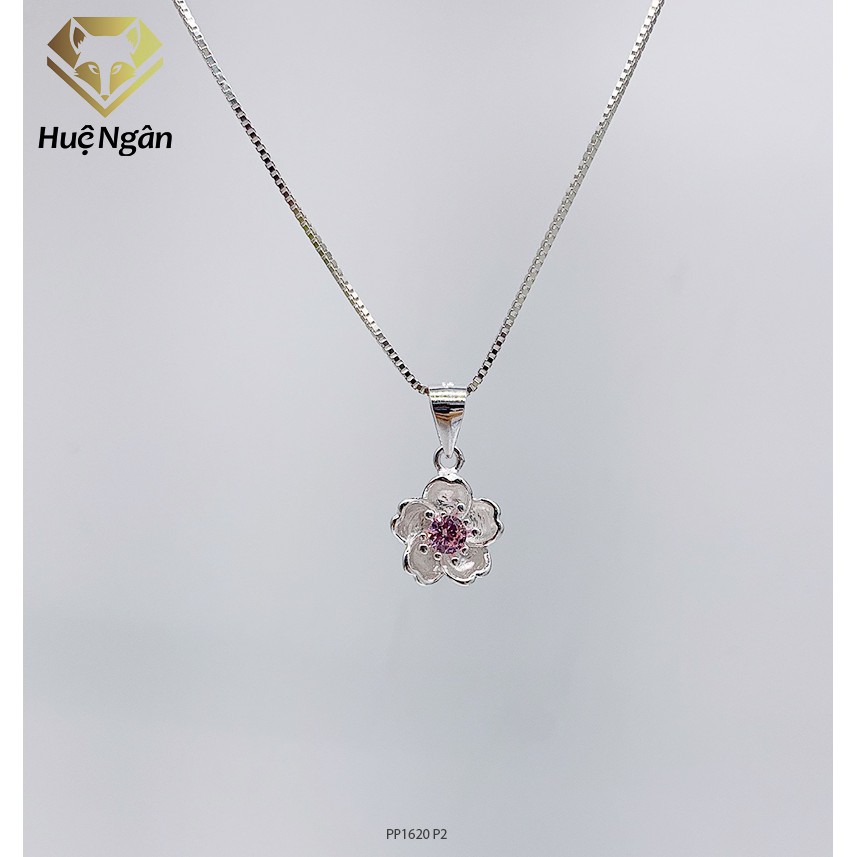 Dây chuyền bạc Ý 925 Huệ Ngân - Hoa anh đào PP1622 P2