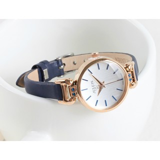 ĐỒNG HỒ NỮ JULIUS JA925 DÂY DA (XANH ĐEN)