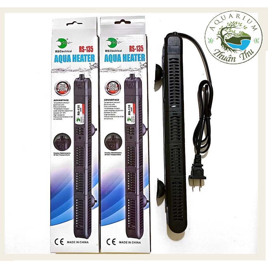 Sưởi ấm bể cá RS có bọc bảo vệ 50w-100w -200W sưởi hồ cá bể cá