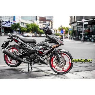 Tem Trùm Exciter 150 cá mập đen